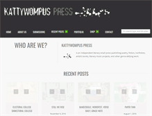 Tablet Screenshot of kattywompuspress.com